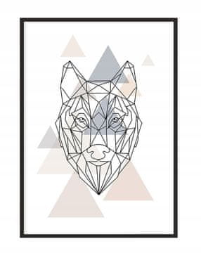 shumee PLAKAT V OKVIRJU 43x33 cm Volk P1185