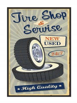 shumee PLAKAT V OKVIRJU 33x43 cm Garaža P1859