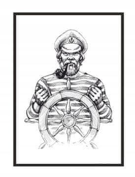 shumee PLAKAT ZA SLIKE V OKVIRJU 33x43 cm Mornar P1655