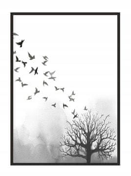 shumee PLAKAT ZA SLIKE V OKVIRJU 53x73 cm Drevo P1599