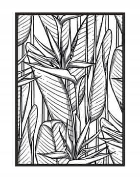 shumee PLAKAT V OKVIRJU 43x33 cm Listi P1157