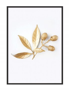 shumee PLAKAT V OKVIRJU 33x43 cm Zlata P1435