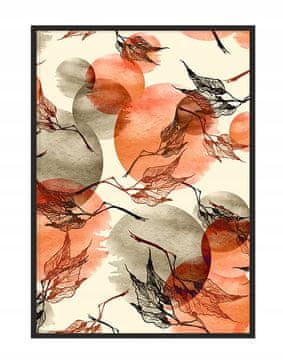 shumee PLAKAT V OKVIRJU 53x73 cm Listi P1266