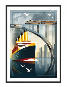 shumee PLAKAT V OKVIRJU 33x43 cm Parnik P1289