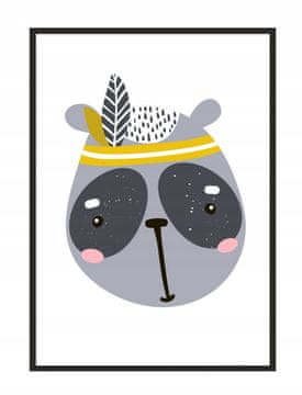shumee PLAKAT V OKVIRJU 33x43 cm Medvedek PD262