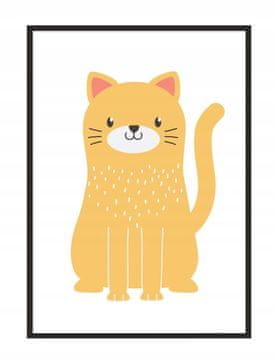 shumee PLAKAT ZA SLIKE V OKVIRJU 33x43 cm Mačka PD257