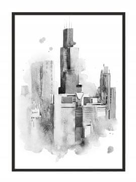 shumee PLAKAT V OKVIRJU 53x73 cm Mesto P847