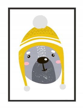 shumee PLAKAT ZA SLIKE V OKVIRJU 33x43 cm Medvedek PD259