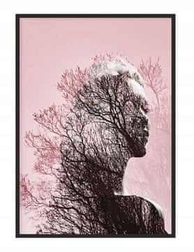 shumee PLAKAT ZA SLIKOVNO PLAKATNO OBLIKO V OKVIRJU 43x33 cm Dekle P1234