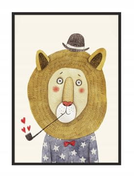 shumee PLAKAT ZA SLIKE V OKVIRJU 33x43 cm Lev PD270