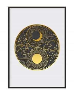 shumee PLAKAT ZA SLIKE V OKVIRJU 43x33 cm Dan in noč P1158