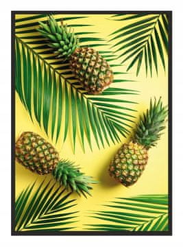 shumee PLAKAT V OKVIRJU 53x73 cm Ananas 2 P604