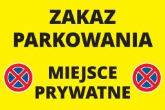 shumee Znak za prepoved parkiranja 20x30 cm PVC T044
