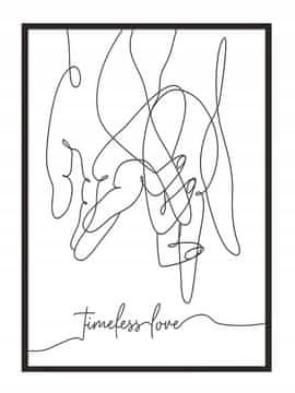 shumee PLAKAT ZA SLIKE V OKVIRJU 53x73 cm Ljubezen Valentinovo P655