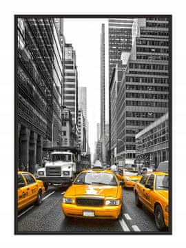 shumee PLAKAT ZA SLIKE V OKVIRJU 53x73 cm Taksiji P749