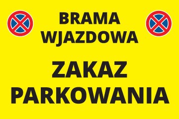 shumee Znak za prepoved parkiranja 20x30 cm PVC T046