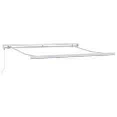 Vidaxl Vlečna tenda Rdeča in črna 350 x 250 cm Platno in aluminij