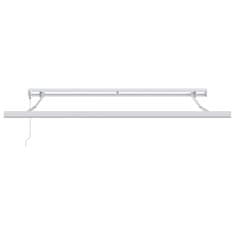 Vidaxl Vlečna tenda Rdeča in črna 350 x 250 cm Platno in aluminij