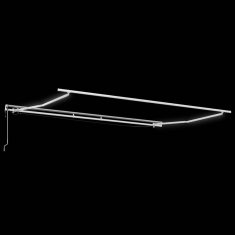 Vidaxl Avtomatska Zložljiva Senčnica z LED, Rdeča, 500 x 300 cm