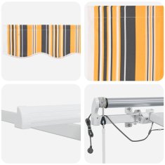 Vidaxl Tkanina za senčnik večbarvno 300 x 250 cm Poliester