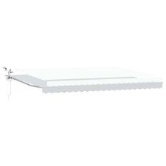 Vidaxl Avtomatska retraktibilna tenda z LED belo 500x300 cm