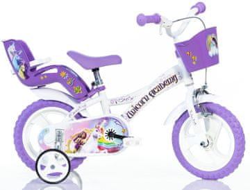 Dino bikes Otroško kolo Dino 124GLN s potiskom Unicorn ACADEMY 2025 12"