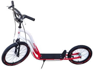 Kubisport Skuter Storm z napihljivimi kolesi 20/16´´ belo-rdeč