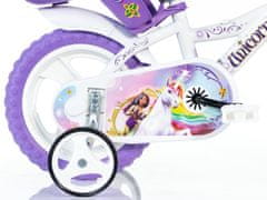 Dino bikes Otroško kolo Dino 124GLN s potiskom Unicorn ACADEMY 2025 12"