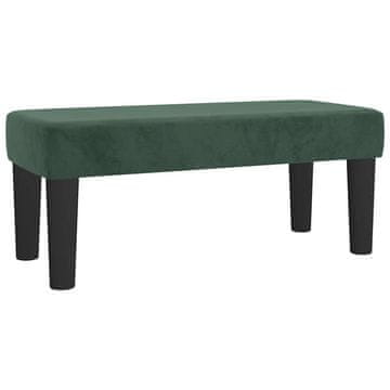 Vidaxl | klop | Temno zelena 70 x 30 x 30 cm Žamet