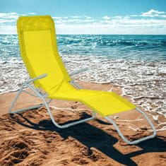 Aga Vrtni ležalnik SIESTA Svetlo zelena