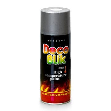Deco Blik Barva v razpršilu Visokotemperaturna 600°C (SIVA) 450ml