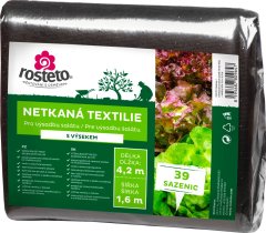 Neotex / netkani material Rosteto - izsekana črna 45g - širina solate 1,6 x 4,2 m