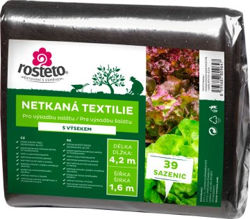 Neotex / netkani material Rosteto - izsekana črna 45g - širina solate 1,6 x 4,2 m