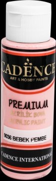 Cadence Akrilne barve za nohte Premium, 70 ml - svetlo roza