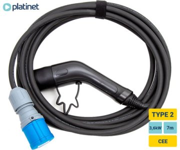 Platinet PPC7M11 prenosni EV adapter, za avtodom/kombi, 3.6kW, 16A, 7 m