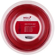MSV Focus HEX teniška pletenica 200 m rdeča premer 1,23