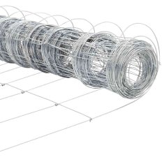 Vidaxl Ograja za polje 0,8 x 25 m iz galvaniziranega jekla