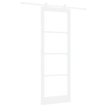 Vidaxl Drsna vrata ORKDAL Bela 83 x 232 cm Les in kovina