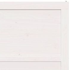 Vidaxl Barn Door Bela 90 x 208 cm Trden borov les