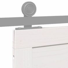 Vidaxl Barn Door Bela 90 x 208 cm Trden borov les