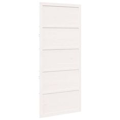 Vidaxl Barn Door Bela 100 x 208 cm Trden borov les