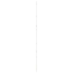 Vidaxl Barn Door Bela 100 x 208 cm Trden borov les