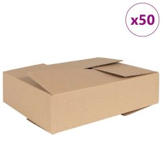 Vidaxl Zložljiva škatla 50 kosov 40x30x10 cm Karton