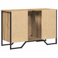 Vidaxl Omara za umivalnik Umetni hrast 91 x 35 x 60 cm Konstruiran les
