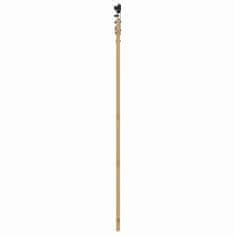 Vidaxl Drsna vrata Naravna in črna 93 x 211 cm Trd borov les in jeklo