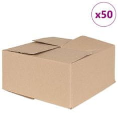 Vidaxl Zložljiva škatla 50 kosov 30x30x15 cm Karton
