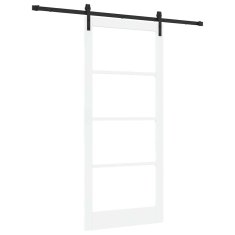 Vidaxl Drsna vrata ORKDAL Bela 93 x 211 cm Trden borov les