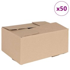 Vidaxl Zložljiva Škatla 50 kosov 30x21.5x14 cm Karton