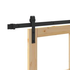 Vidaxl Drsna vrata ORKDAL Rjava 93 x 232 cm Trden borov les