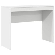 Vidaxl Miza Bela 100 x 40 x 76 cm Konstruiran les